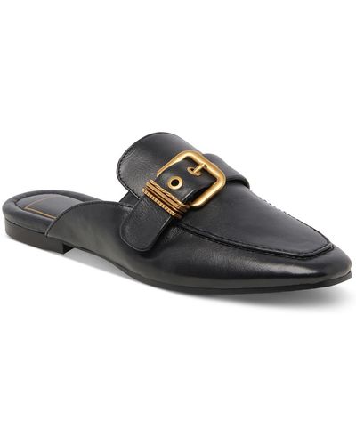 Dolce Vita Santel Leather Slip-on Loafers - Black