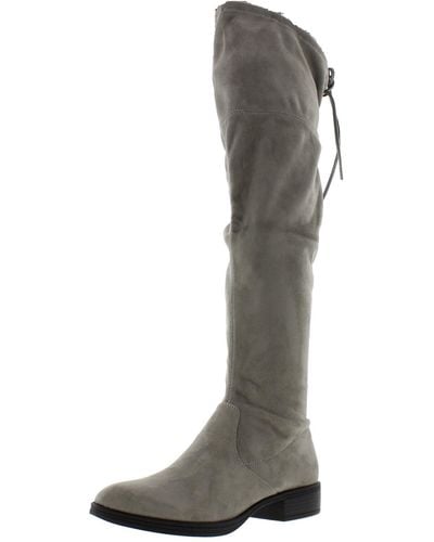 Circus by Sam Edelman Peyton Faux Suede Knee-high Riding Boots - Gray