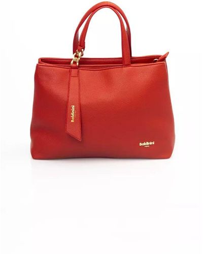 Baldinini Elegant Shoulder Bag With En Accents - Red