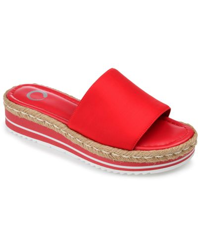 Journee Collection Collection Tru Comfort Foam Rosey Sandal - Red