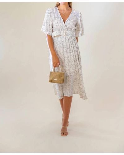 LUSANA Rylen Midi Dress - Natural