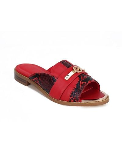 MKF Collection by Mia K Celine Sandal - Red