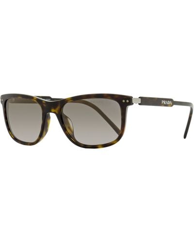 Prada Polarized Sunglasses Spr18y 2au09g Havana 54mm - Black