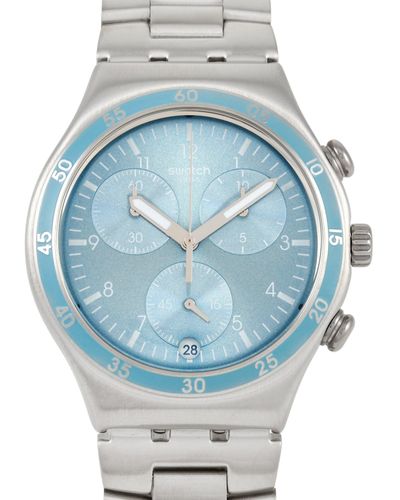 Swatch Irony Clear Water Stainless Steel Watch Ycs589g - Multicolor