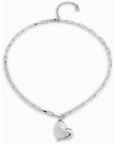 Uno De 50 Heartbeat Necklace - Natural