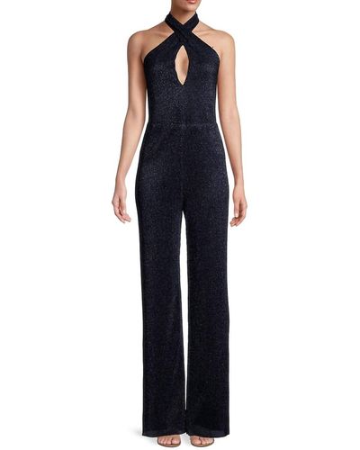 Blue Black Halo Jumpsuits and rompers for Women | Lyst