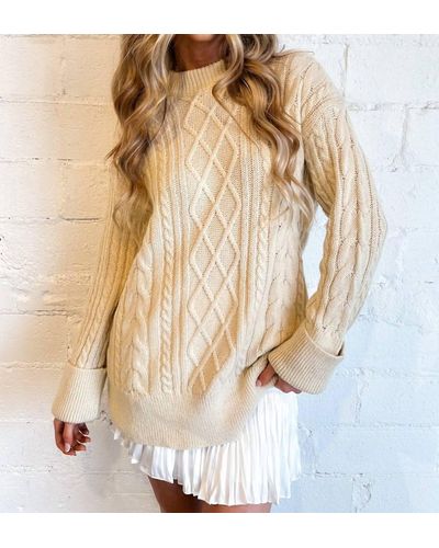 Nia Josie Sweater Dress - Natural