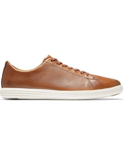 Cole Haan Grand Crosscourt Ii Leather Fashion Casual Shoes - Brown