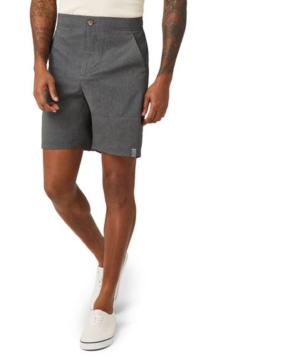 Free Country Stryde Weave Free Comfort Shorts - Gray