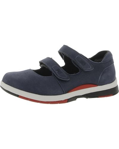 Drew Discovery Leather Padded Insole Mary Janes - Blue