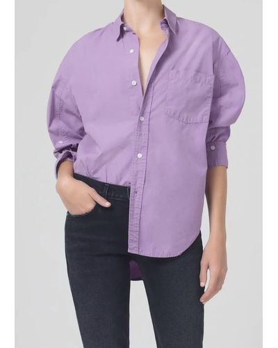Citizens of Humanity Kayla Shirt - Purple