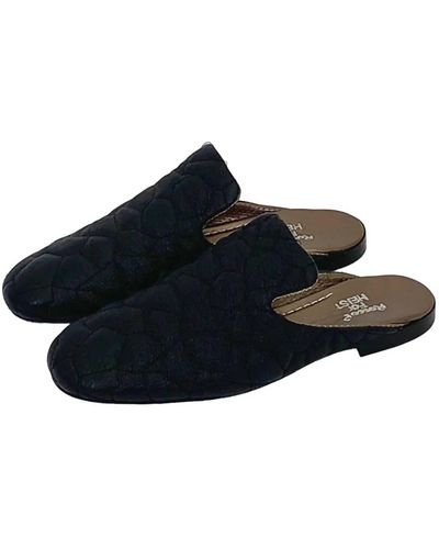Rocco P Quilted Mule - Black