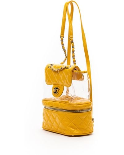 Chanel Ltd. Pvc Backpack - Yellow