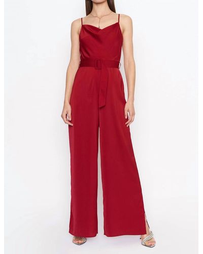 4si3nna Esme Sophisticated Jumpsuit - Red