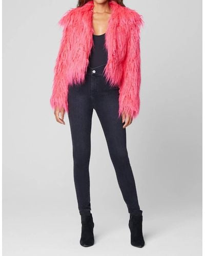 Blank NYC High Key Fur Jacket - Pink