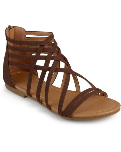 Journee Collection Collection Hanni Sandal - Brown