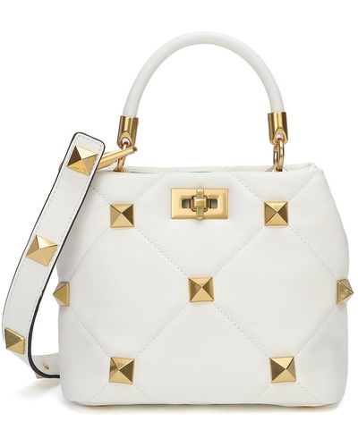 Tiffany & Fred Quilted Leather Crossbody - White