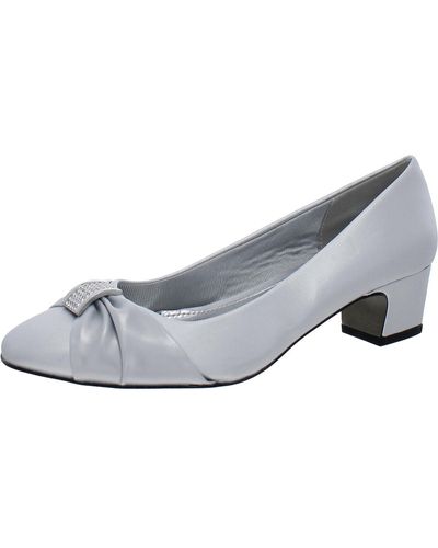Easy Street Satin Loafers - Gray