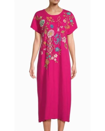 Johnny Was Sheri Relaxed Dress - Pink