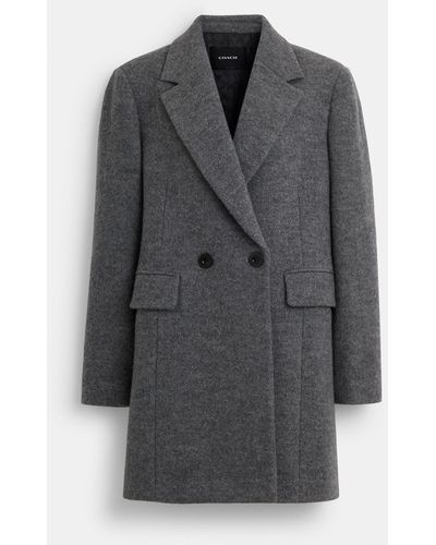 COACH Wool Chester Coat - Gray