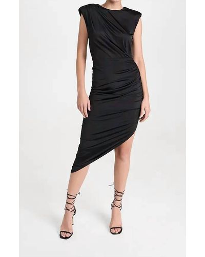 Veronica Beard Merrith Asymmetrical Dress - Black