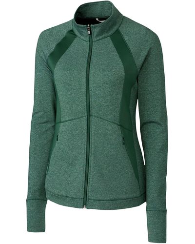 Cutter & Buck Ladies' Shoreline Colorblock Full-zip Jacket - Green