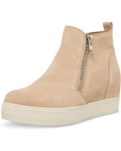 Wedgie grey suede steve madden discount