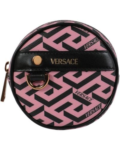 Versace La Greca Micro Pouch - Pink