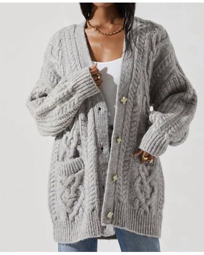 Astr Charli Sweater - Gray