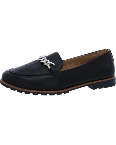 Me Too Briggs Faux Leather Slip On Loafers - Black