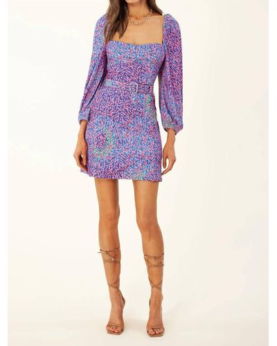 Hale Bob Adonis Jersey Mini Dress - Purple