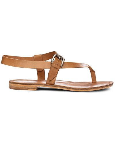 Golo Roma Leather Thong Sandal - Brown
