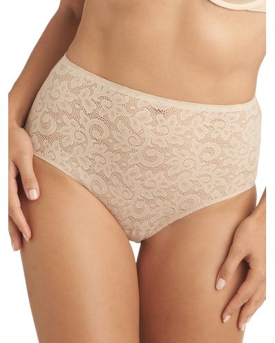Tc Fine Intimates All Over Lace Modern Brief - Natural
