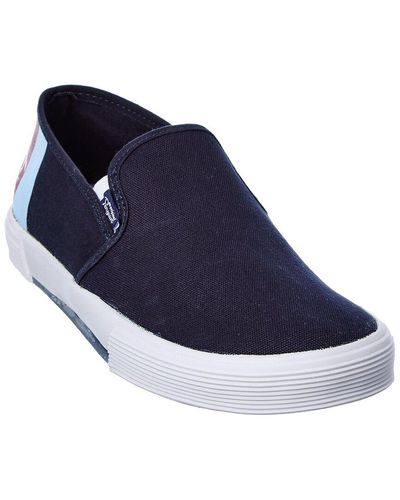 Original Penguin Petey Stripe Slip-on Sneaker - Blue