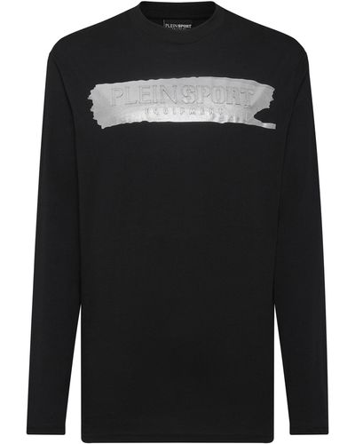 Philipp Plein Sweatshirt Ls Silver Brush - Black