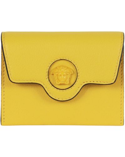 Versace Medusa Card Case - Yellow