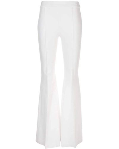 Rosetta Getty Pullon Pintuck Flare Pants - White