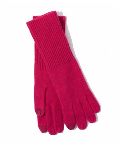 Echo Wool-cashmere Touch Gloves - Pink