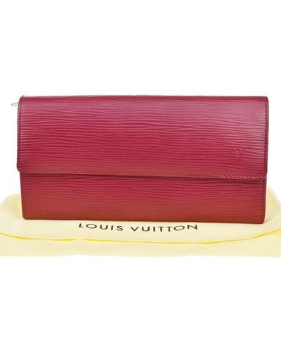 Louis Vuitton Portefeuille Sarah Leather Wallet (pre-owned) - Red