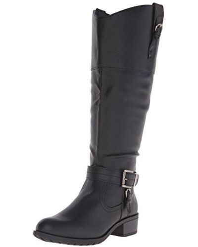 Rampage Ivelia Faux Leather Knee-high Riding Boots - Black