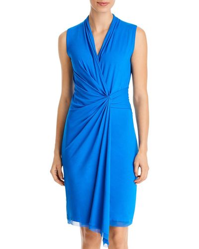 Kobi Halperin Maureen Jersey Twist Front Midi Dress - Blue