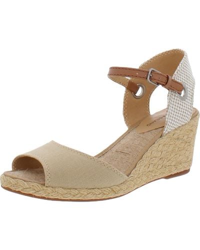 Lucky Brand Kyndra Canvas Wedge Espadrilles - Natural