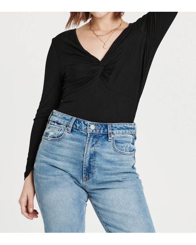 Another Love Anessa Long Sleeve Top - Black