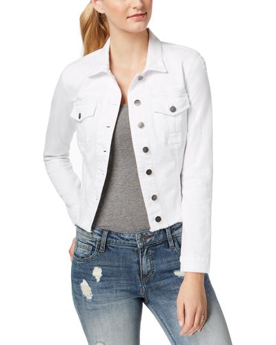 Kut From The Kloth Lightweight Fall & Spring Jean Jacket - White