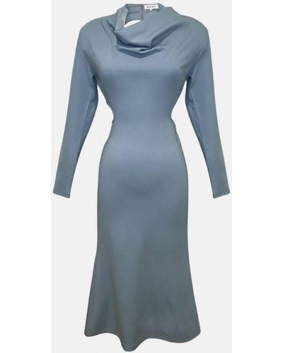Elliatt Equinox Tie Back Midi Dress - Blue