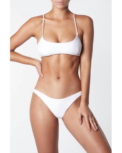 It's Now Cool Crop Bikini Top - White