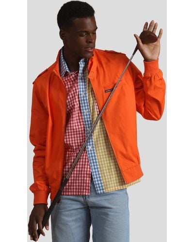 Members Only Classic Iconic Racer Jacket (slim Fit) - Red