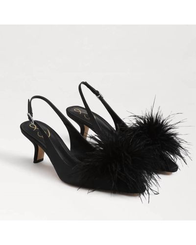 Sam Edelman Bianka Feather Slingback Pump - Black