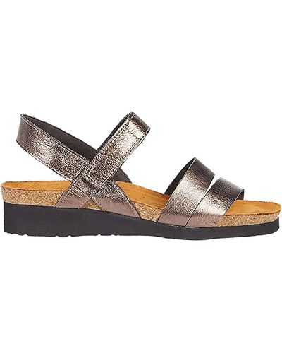 Naot Kayla Sandal In Radiant Copper Leather - Brown