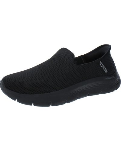 Skechers Go Walk Flex - Relish Mesh Memory Foam Slip-on Sneakers - Black
